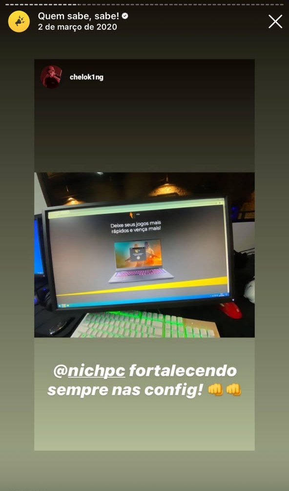 Cliente chelok1ng: PC fortalecido apos configuracao