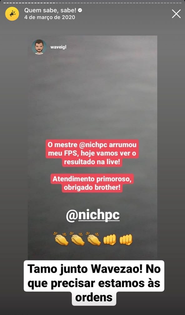 Cliente waveigl: atendimento e resultado aprovados
